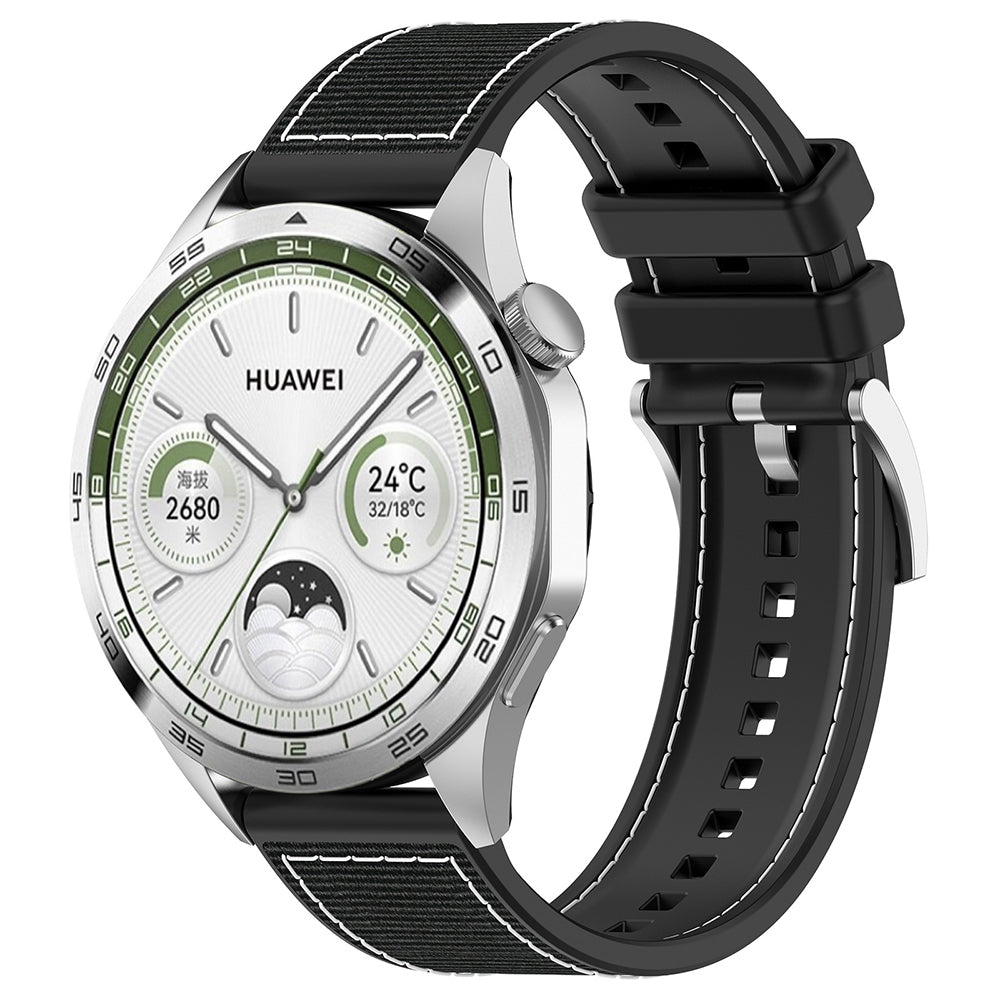 Techsuit W051 pásek pro Huawei Watch / Xiaomi Watch Series, 22mm, Černý