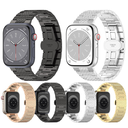 Řemínek Techsuit W052 pro Apple Watch 49mm / 46mm / 45mm / 44mm / 42mm Series, Stříbrný
