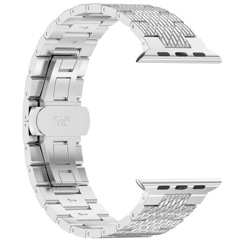 Řemínek Techsuit W052 pro Apple Watch 49mm / 46mm / 45mm / 44mm / 42mm Series, Stříbrný