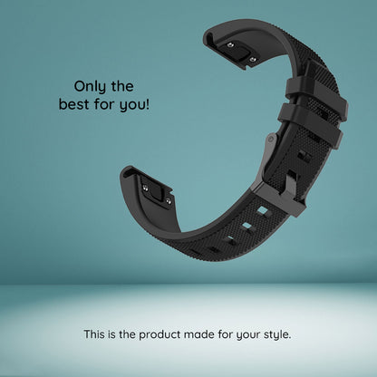 Řemínek Techsuit W058 pro Garmin Instinct / Approach / Fenix Watch Series, 20mm, Černý