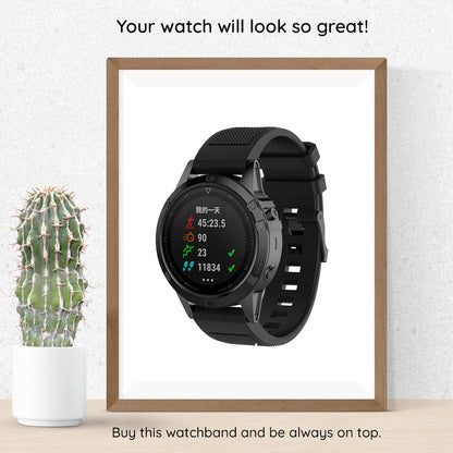 Řemínek Techsuit W058 pro Garmin Instinct / Approach / Fenix Watch Series, 20mm, Černý
