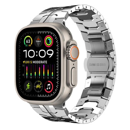 Řemínek Techsuit W063 pro Apple Watch 49mm / 46mm / 45mm / 44mm / 42mm Series, Stříbrný