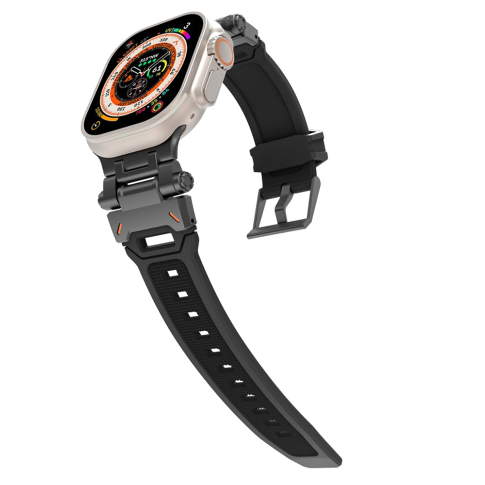 Řemínek Techsuit W064 pro Apple Watch 49mm / 46mm / 45mm / 44mm / 42mm Series, černý