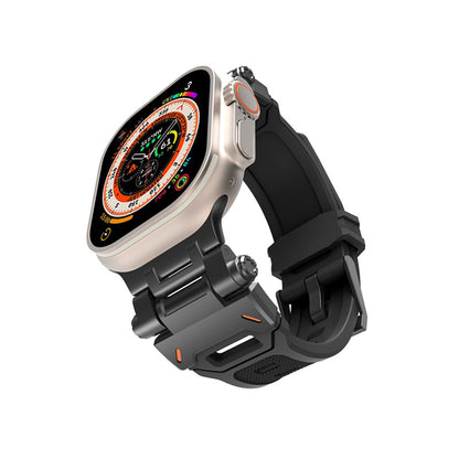 Řemínek Techsuit W064 pro Apple Watch 49mm / 46mm / 45mm / 44mm / 42mm Series, černý