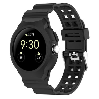 Řemínek Techsuit W065 pro Google Pixel Watch 3 41mm / Watch 2 / Watch, Černý