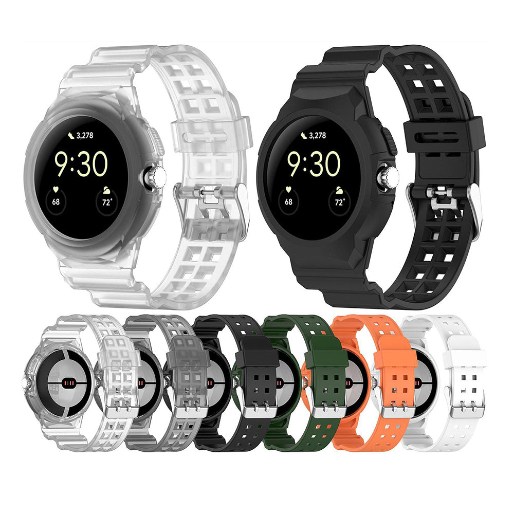 Řemínek Techsuit W065 pro Google Pixel Watch 3 41mm / Watch 2 / Watch, Černý