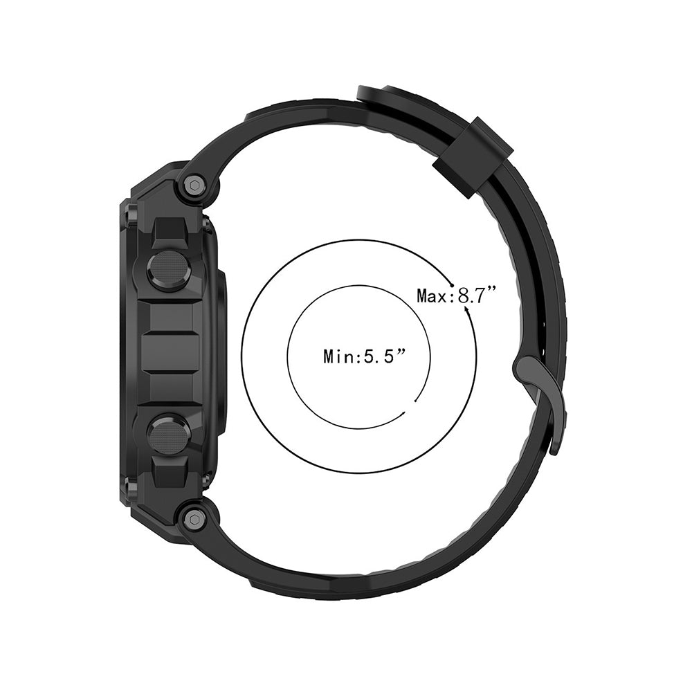 Techsuit W067 pásek pro Amazfit T-Rex Pro / T-Rex, černý