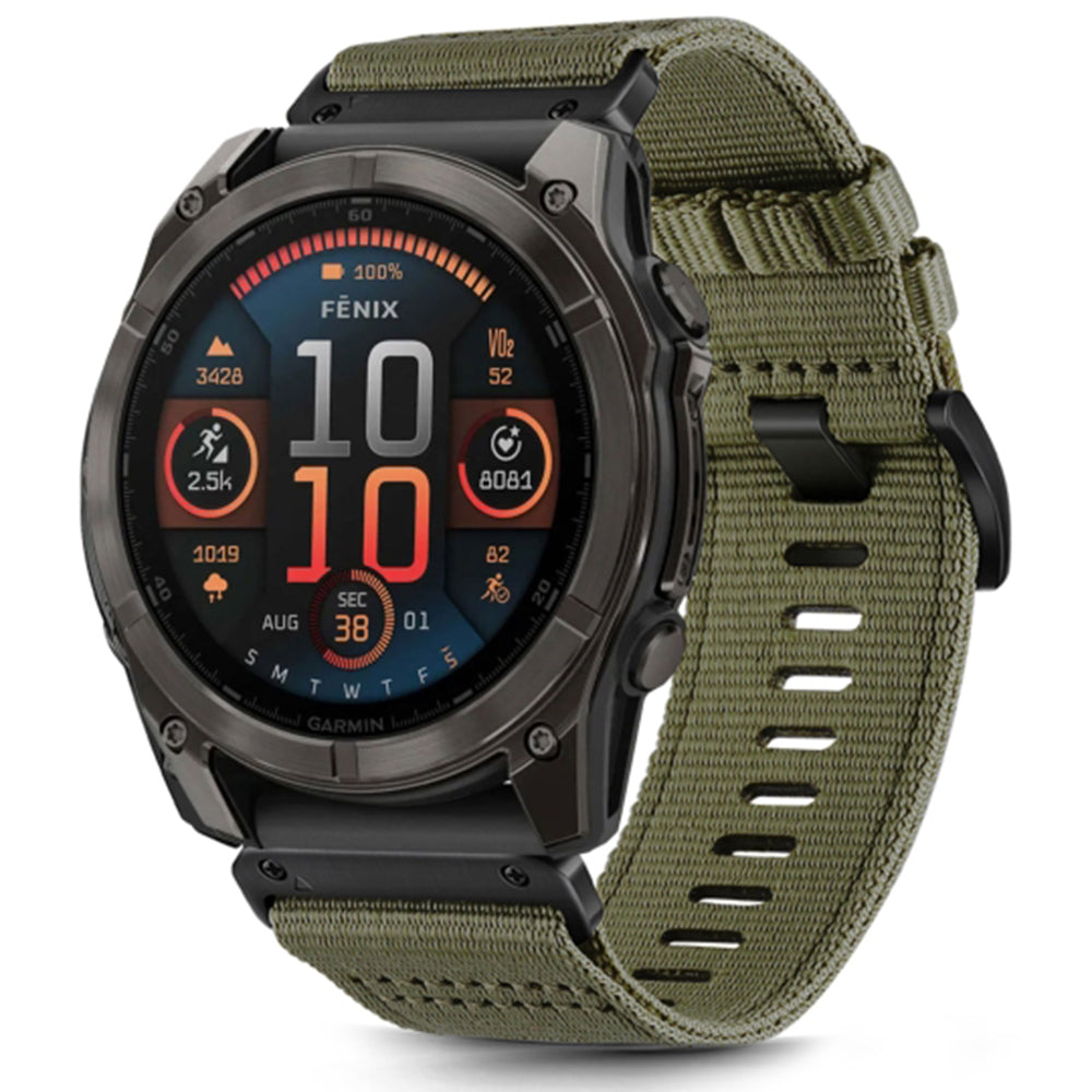 Techsuit W070 pásek pro Garmin Watch Fenix Series, 26mm, Tmavě zelená
