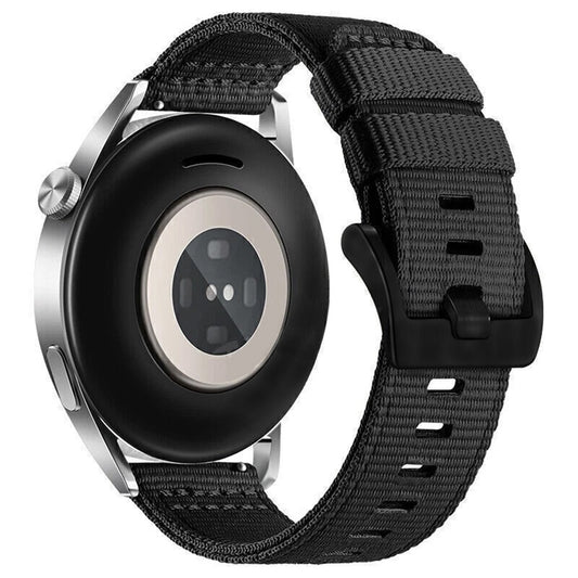 Techsuit W070 pásek pro Samsung Galaxy Watch / Huawei Watch Series, 22mm, Černý