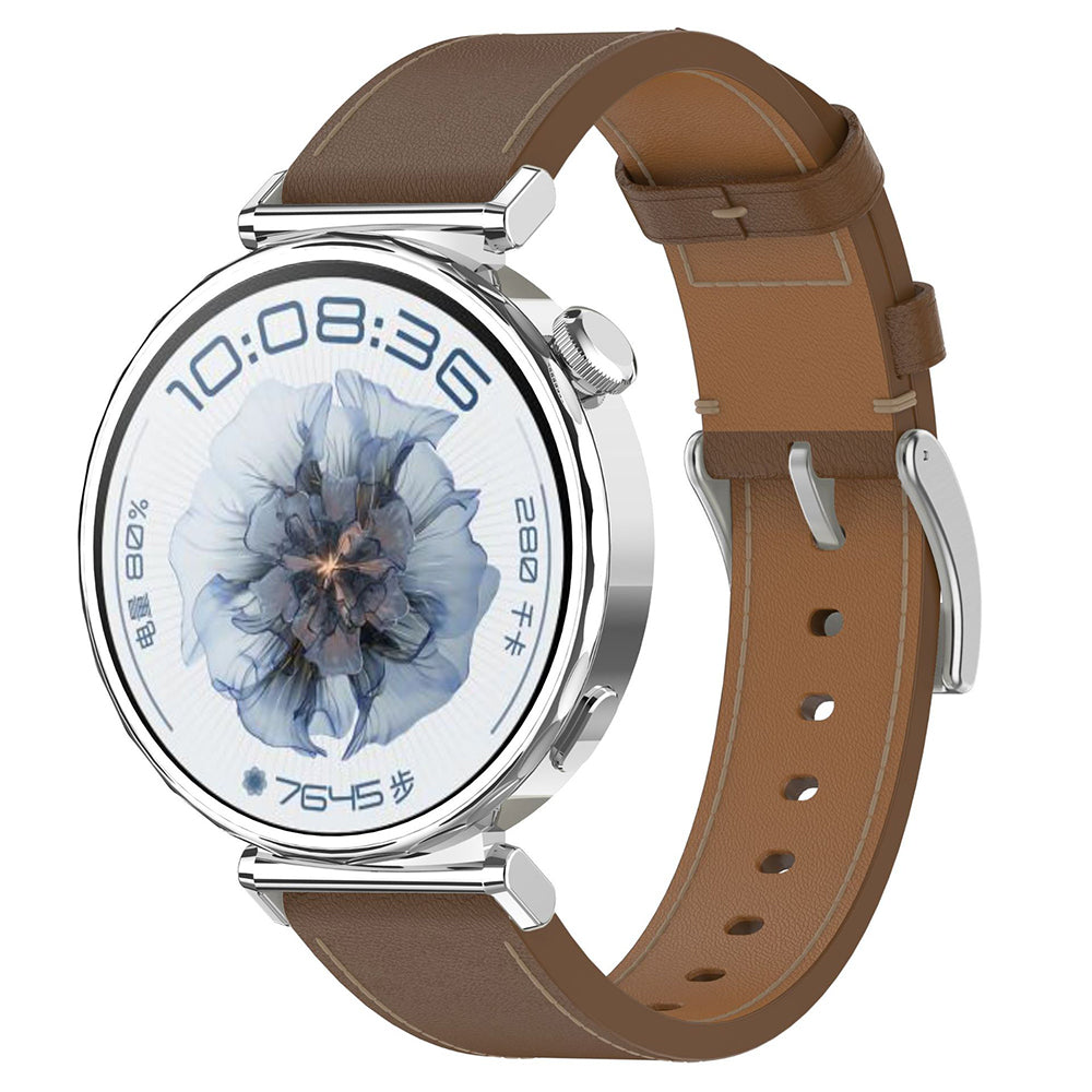 Techsuit W073 řemínek pro Huawei Watch / Garmin Watch Series, 18mm, hnědý