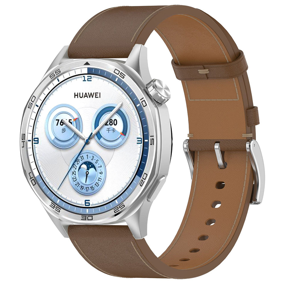 Techsuit W073 řemínek pro Samsung Galaxy Watch / Huawei Watch Series, 22mm, hnědý
