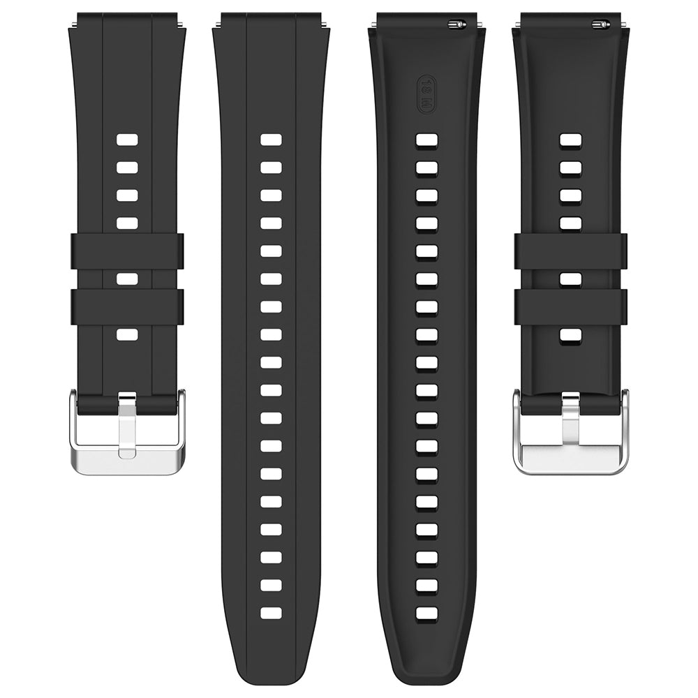 Techsuit W075 řemínek pro Huawei Watch / Garmin Watch Series, 18mm, černý