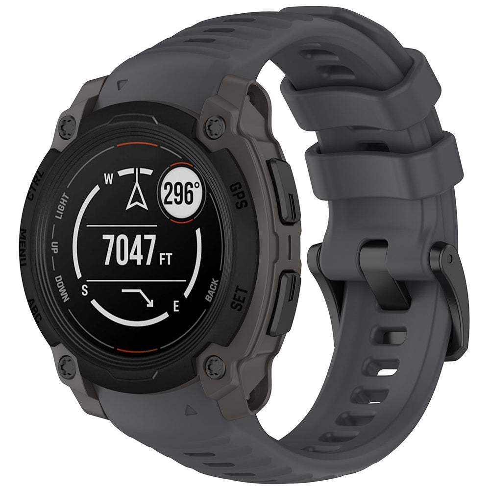 Techsuit W076 pásek pro Garmin Instinct E 45mm, šedý