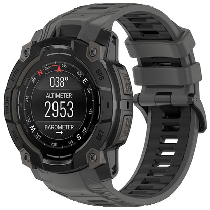 Popruh Techsuit W077 pro Garmin Instinct 3 45mm Solar / Instinct 3 45mm, Šedý