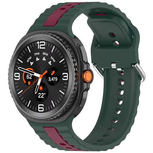 Techsuit W078 Strap for Samsung Galaxy Watch 8 Classic / Watch8 44mm / Watch 8 40mm, Dark Green