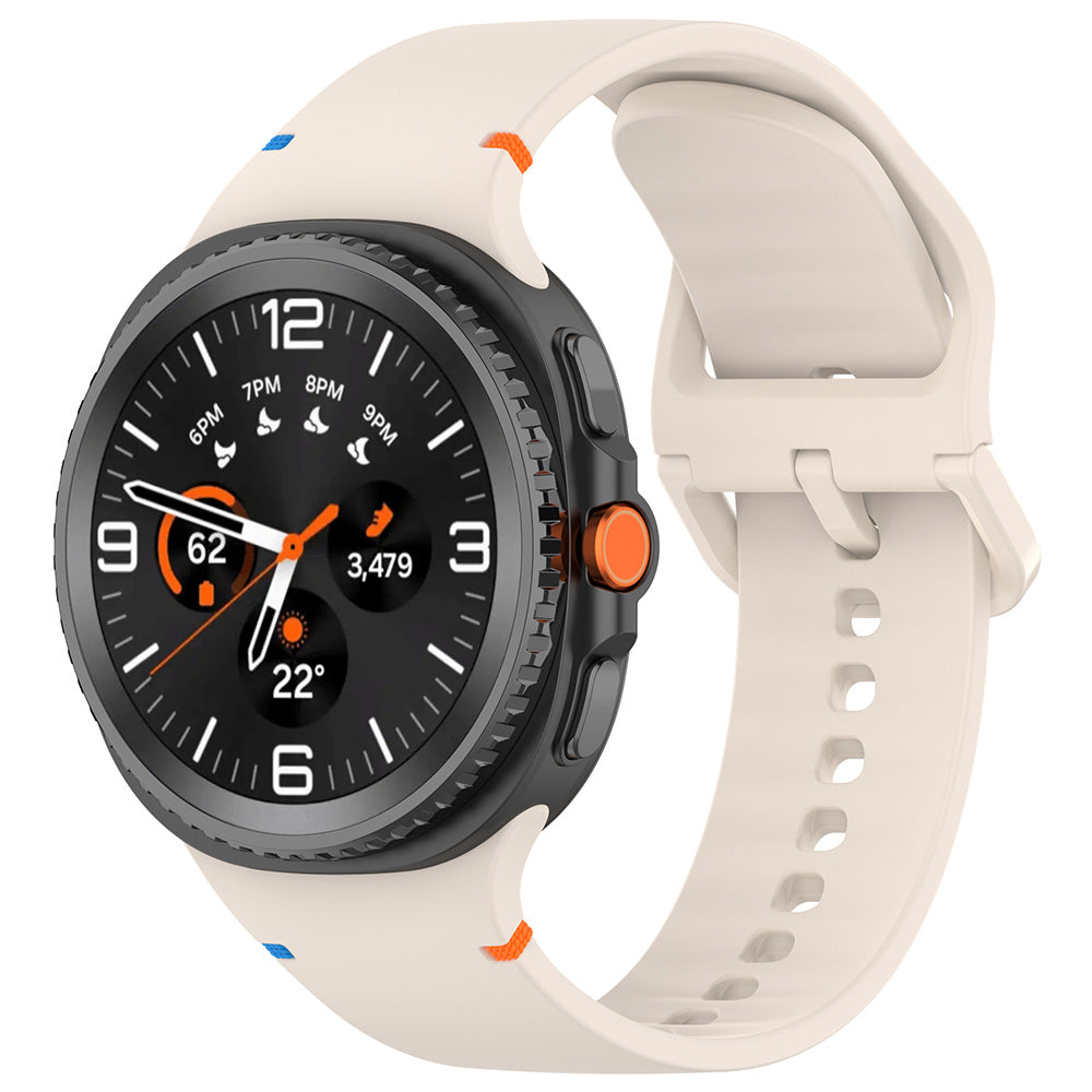 Řemínek Techsuit W079 pro Samsung Galaxy Watch 8 Classic / Watch8 44mm / Watch 8 40mm, Béžový