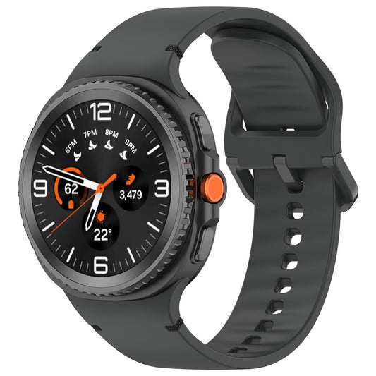 Techsuit W079 pásek pro Samsung Galaxy Watch 8 Classic / Watch8 44mm / Watch 8 40mm, Grafitově černá