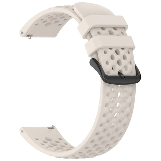 Techsuit W083 pásek pro Amazfit Watch / Samsung Watch Series, 22mm, Bílá