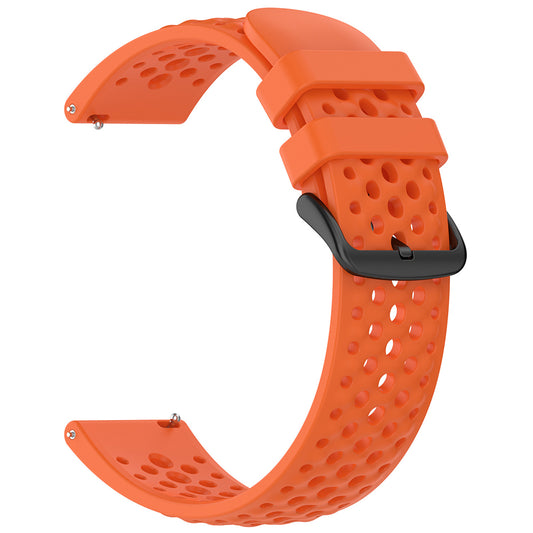 Techsuit W083 řemínek pro Amazfit Watch / Samsung Watch Series, 22mm, Oranžový