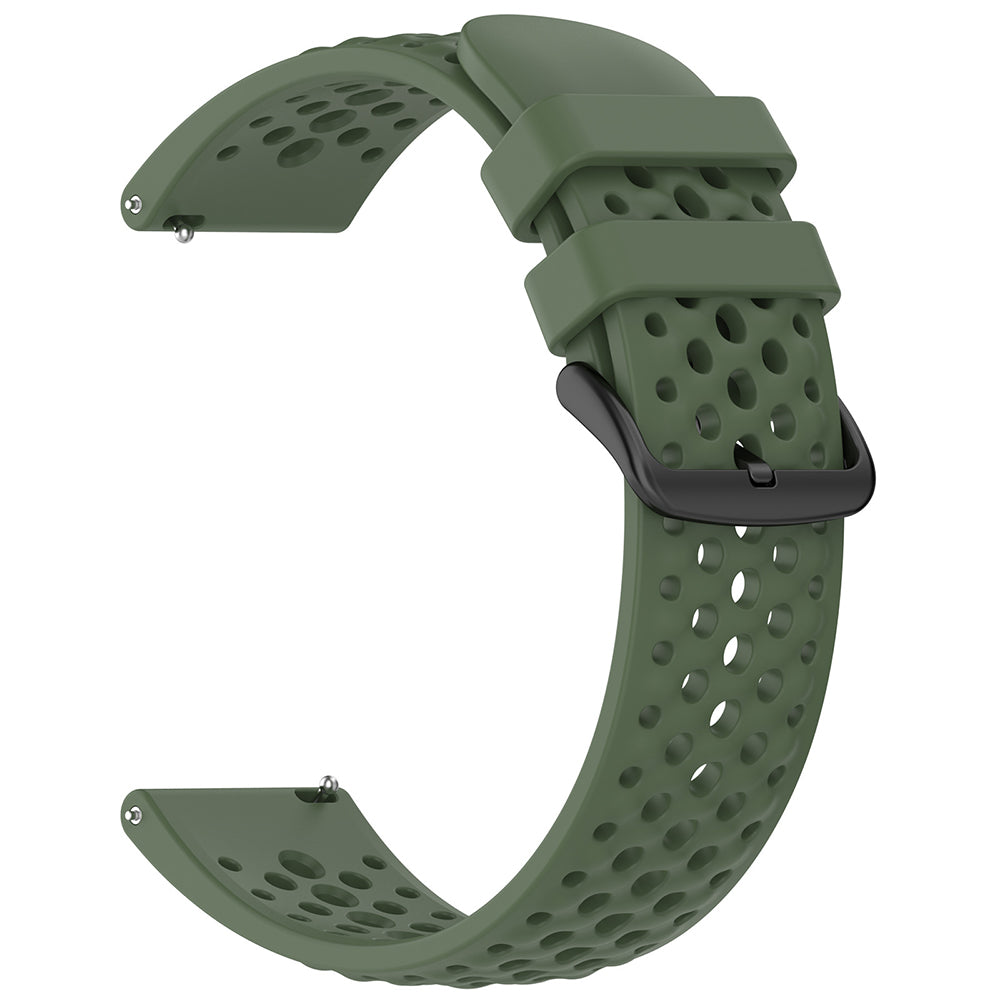 Techsuit W083 pásek pro Amazfit Watch / Samsung Watch Series, 22mm, zelený