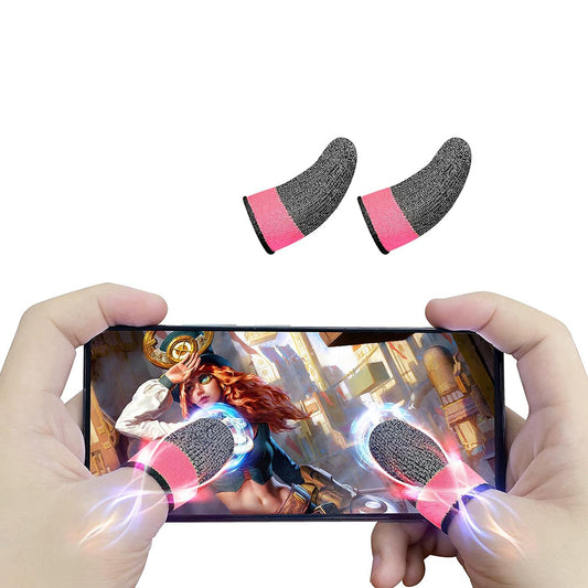 Gamingové prstové návleky Techsuit FS4-04, růžové