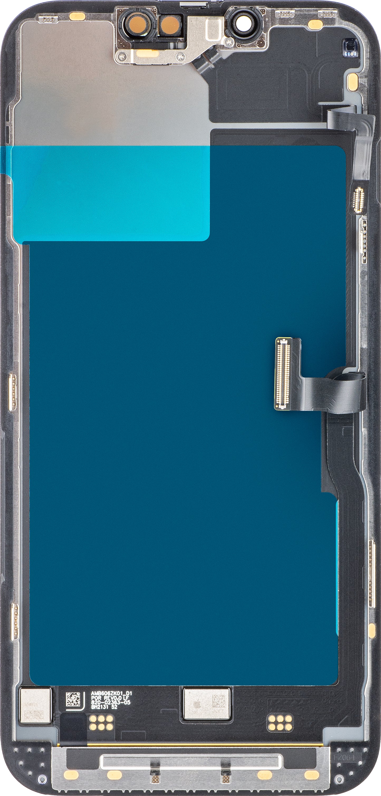 Dotykový displej Apple iPhone 13 Pro, s rámečkem, černý, servisní balíček 661-21993