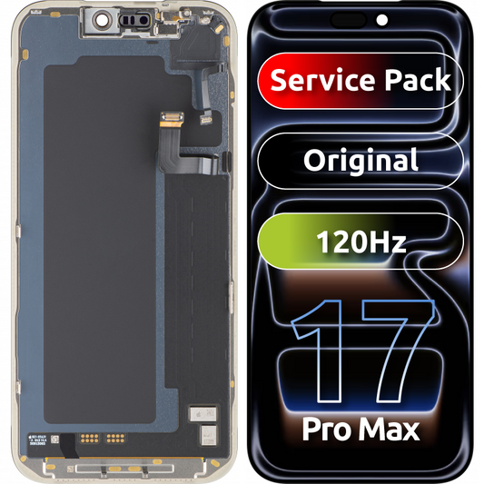 Display s dotykovou obrazovkou Apple iPhone 17 Pro Max, s rámem, černý, Service Pack 661-56050