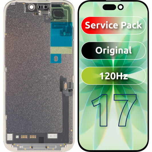Display s dotykovou obrazovkou Apple iPhone 17, s rámem, černý, Service Pack 661-56065