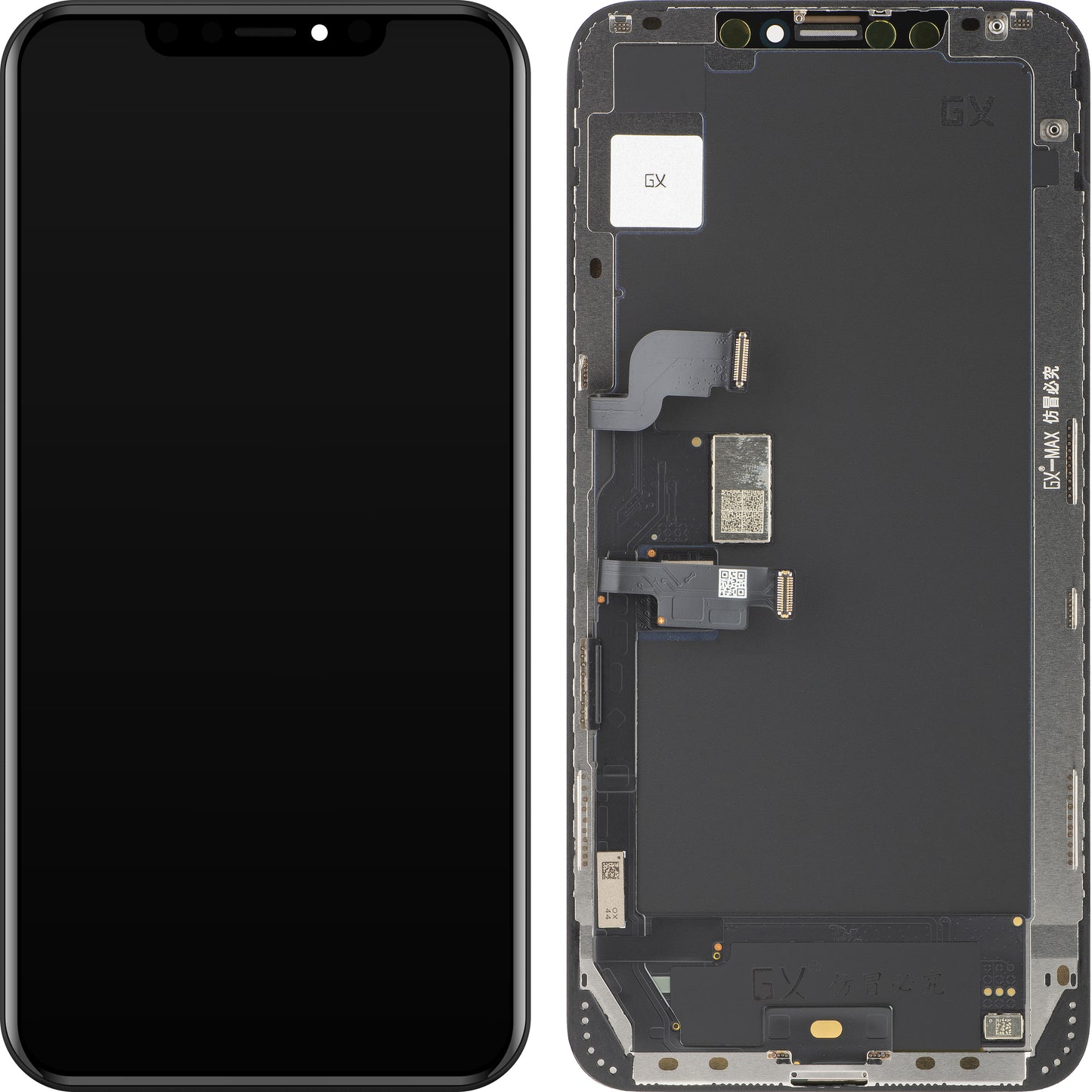 Dotykový displej GX pro Apple iPhone XS Max, s rámečkem, verze OLED, černý