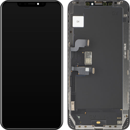Dotykový displej GX pro Apple iPhone XS Max, s rámečkem, verze OLED, černý