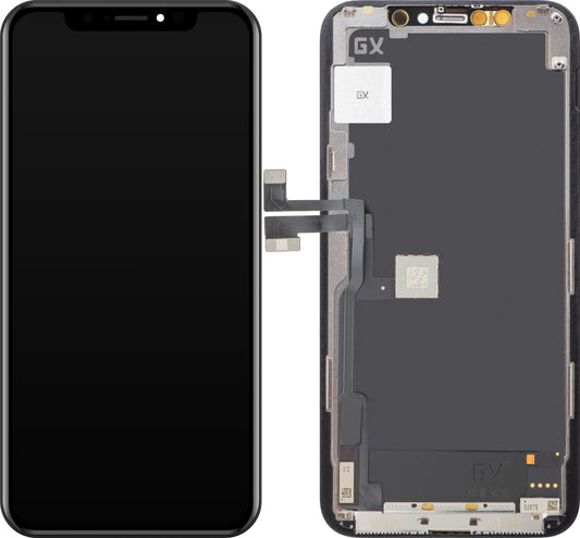 Dotykový displej GX pro Apple iPhone 11 Pro, s rámečkem, pohyblivá verze OLED IC, černý