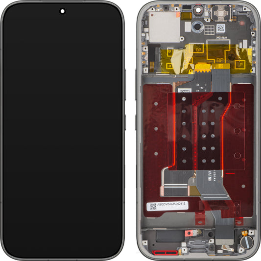 Displej s dotykovou obrazovkou Honor 600 Pro, s rámečkem, černý, servisní balíček 0235ATTU