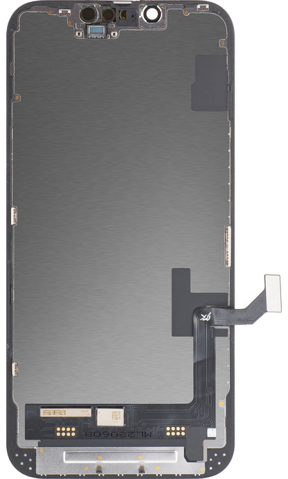 Dotykový displej JK pro Apple iPhone 14, s rámečkem, verze In-Cell LCD, černý 