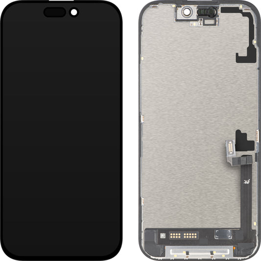 JK dotykový displej pro Apple iPhone 17, s rámečkem, verze LCD In-Cell IC pohyblivý, černý