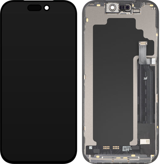 JK dotykový displej pro Apple iPhone 17 Pro, s rámečkem, verze LCD In-Cell IC pohyblivý, černý