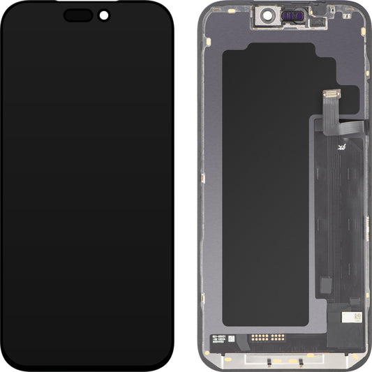Dotykový displej JK pro Apple iPhone 17 Pro Max, s rámečkem, verze LCD In-Cell IC pohyblivý, černý