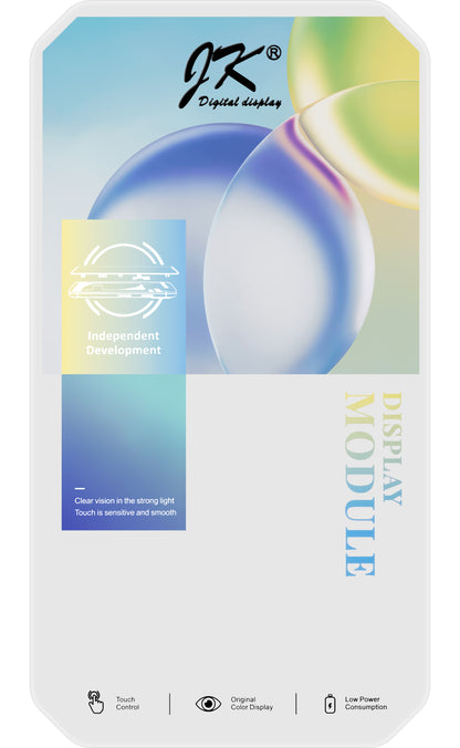 Dotykový displej JK pro Apple iPhone 15 Pro Max, s rámečkem, verze In-Cell LCD, černý 