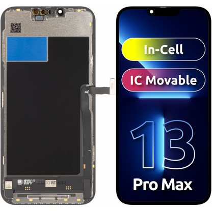 Dotykový displej JK pro Apple iPhone 13 Pro Max, s rámečkem, verze In-Cell LCD, černý 