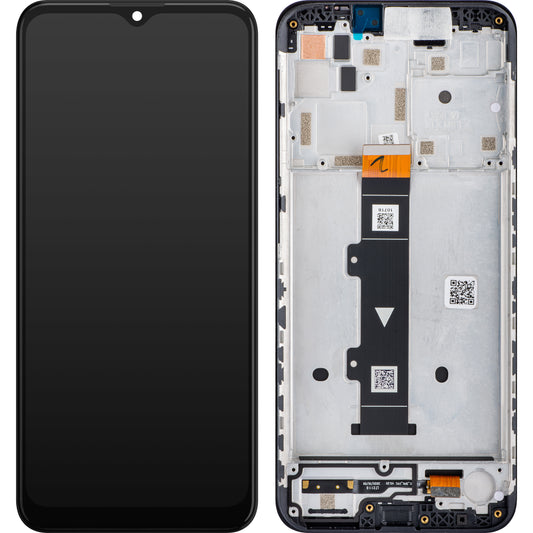 Motorola Moto G10 dotykový displej s dotykovým sklem, s rámečkem, černý, servisní balíček 5D18C18090