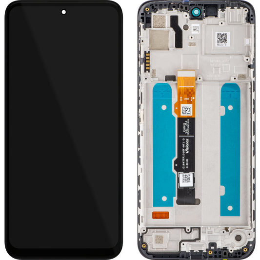 Motorola Moto G41 Dotykový displej s dotykovým sklem, s rámečkem, černý, servisní balíček 5D68C19764