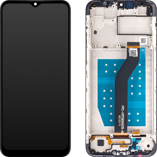 Dotykový displej Motorola Moto G8 Power Lite, s rámečkem, černý, servisní balíček 5D68C18031SS