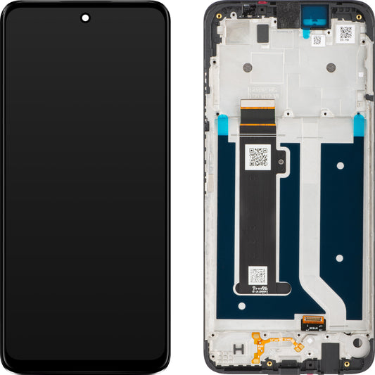 Motorola Moto G34 Dotykový displej s dotykovým sklem, s rámečkem, černý, servisní balíček 5D68C23723