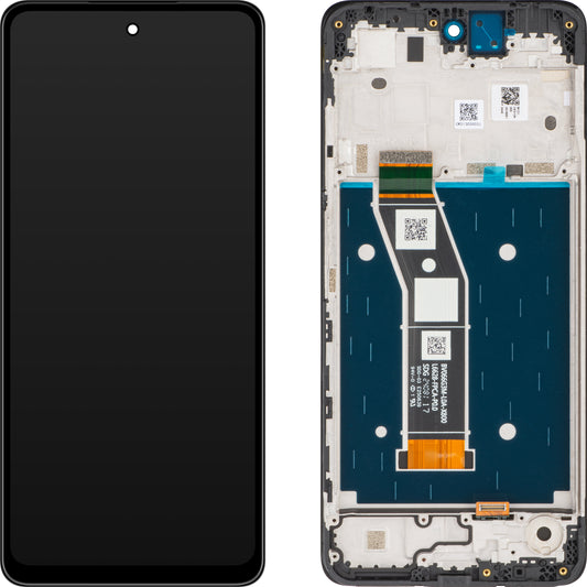 Motorola Moto G24 Dotykový displej s dotykovým sklem, s rámečkem, černý, servisní balíček 5D68C23810