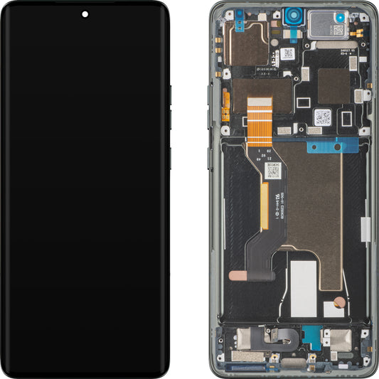Dotykový displej Motorola Edge 50 Ultra, s rámečkem, černý (lesní šedá), servisní balíček 5D68C24483