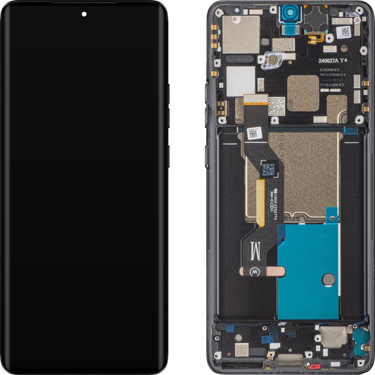 Dotykový displej Motorola Edge 50 Pro, s rámečkem, černý (Black Beauty), servisní balíček 5D68C24092