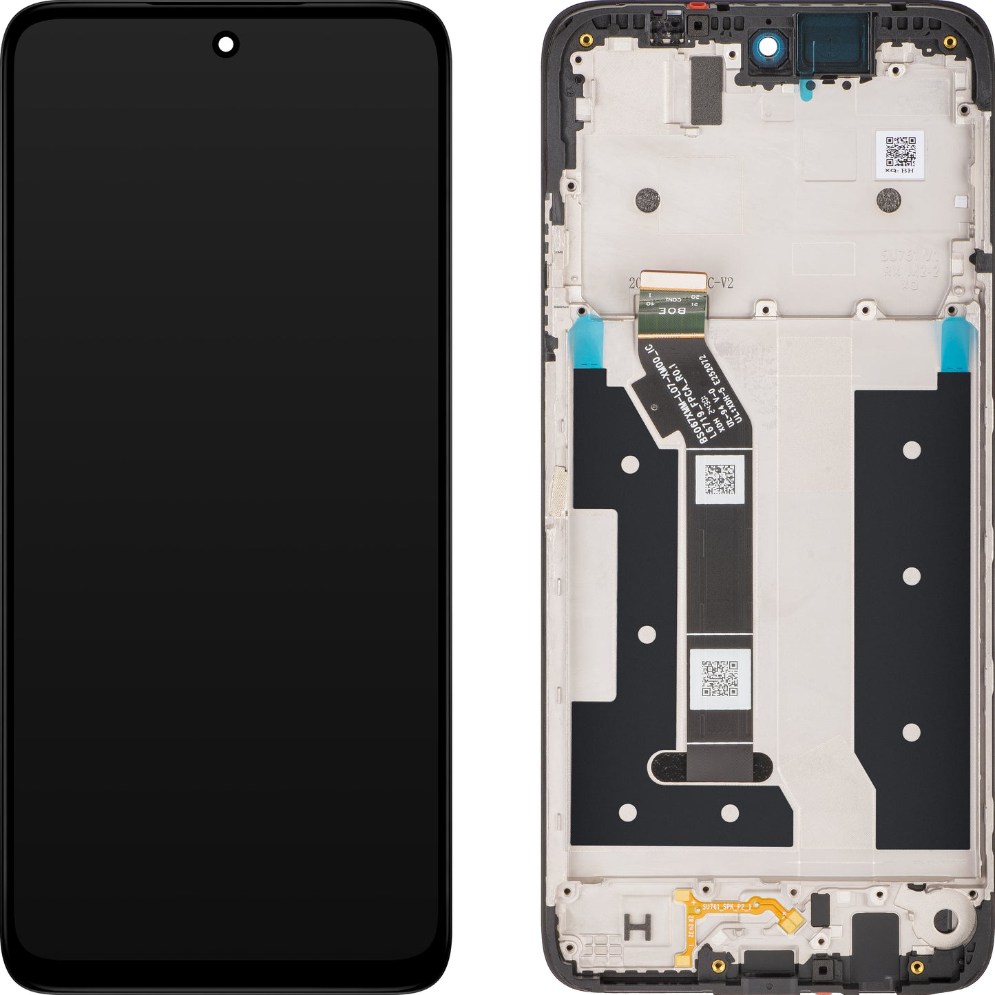 Motorola Moto G35 dotykový displej s dotykovým sklem, s rámečkem, černý, servisní balíček 5D68C28856 