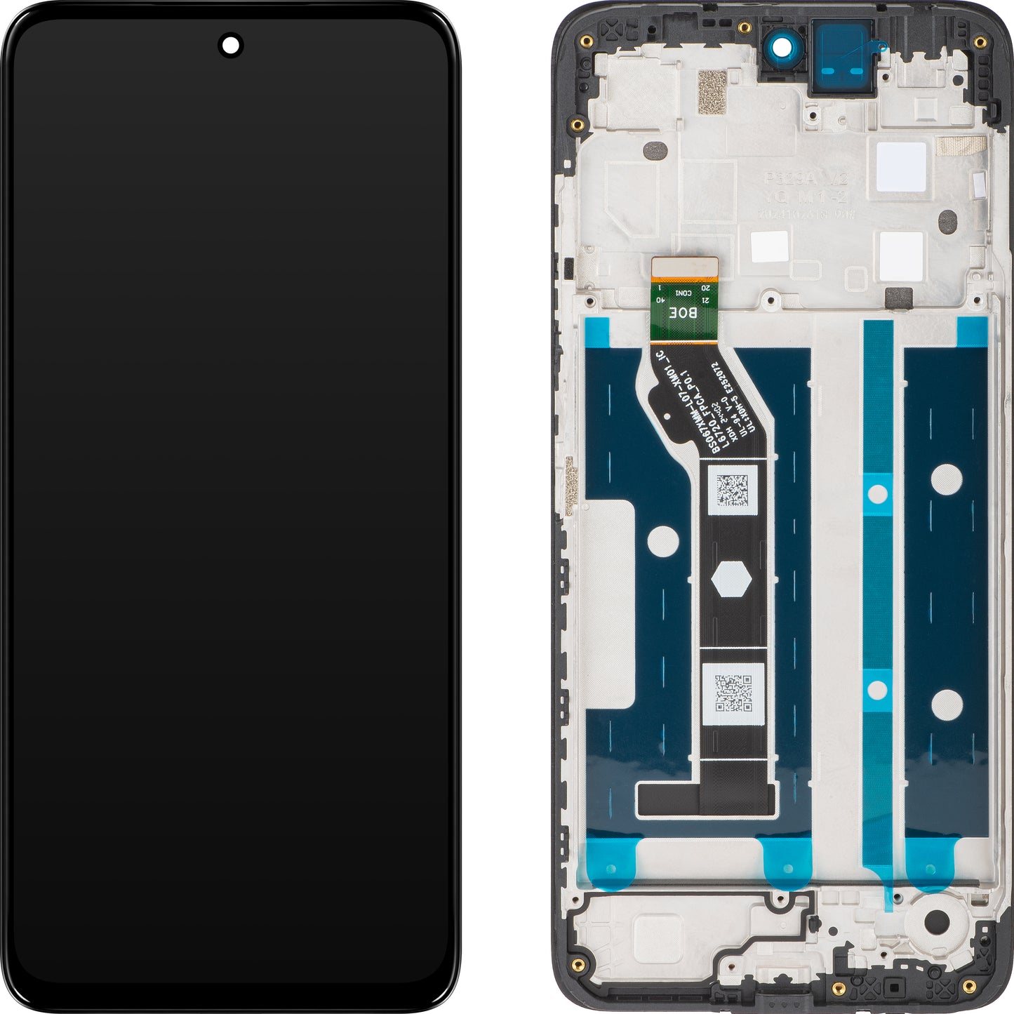 Dotykový displej Motorola Moto G15 / Moto G15 Power, s rámečkem, černý, servisní balíček 5D68C29273 