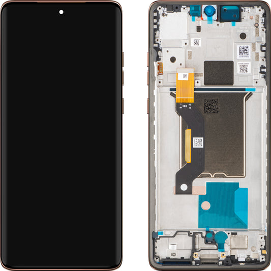 Displej s dotykovou obrazovkou Motorola Edge 60 Fusion, s rámem, hnědá (Mocha Mousse), servisní balíček 5D68C30578