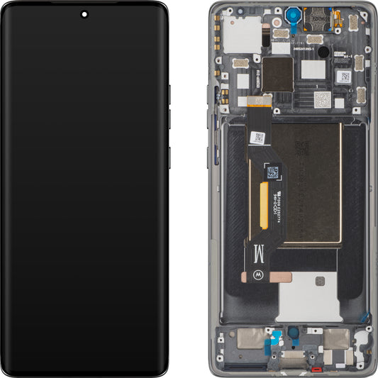 Displej s dotykovou obrazovkou Motorola Edge 50, s rámečkem, šedý (Koala Gray), znovu zabalený 5D68C25135