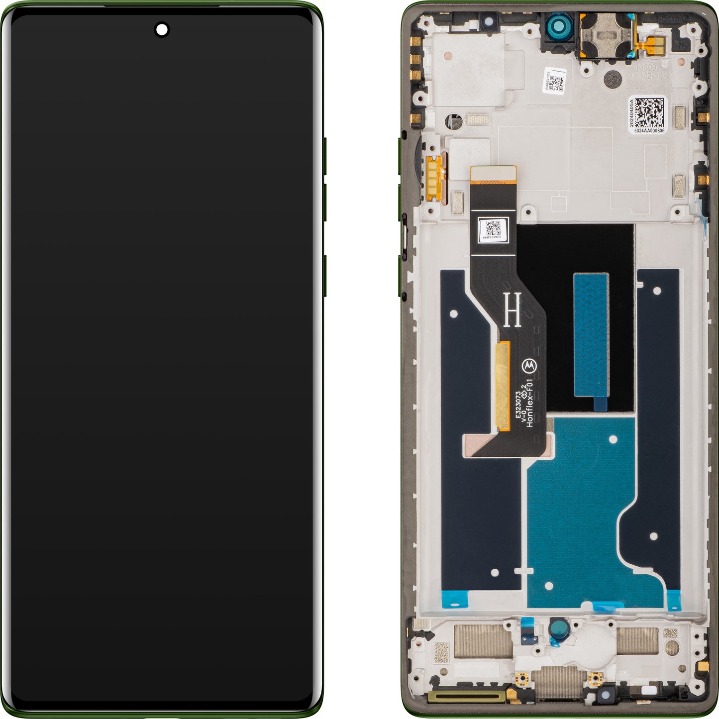 Displej s dotykovou obrazovkou Motorola Edge 50 Fusion, s rámečkem, zelený (Forest Green), repasovaný 5D68C25167